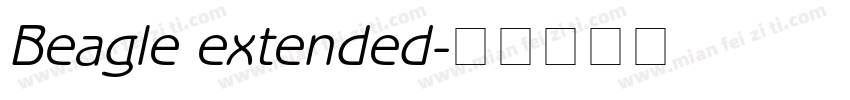 Beagle extended字体转换
